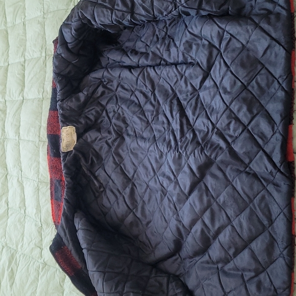 Vintage 60s Melton Wool Insulated Mackinaw Buffalo Plaid Jacket, EUC, SO WARM - Picture 12 of 13